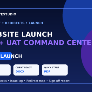 Website Launch QA & UAT Command Center
