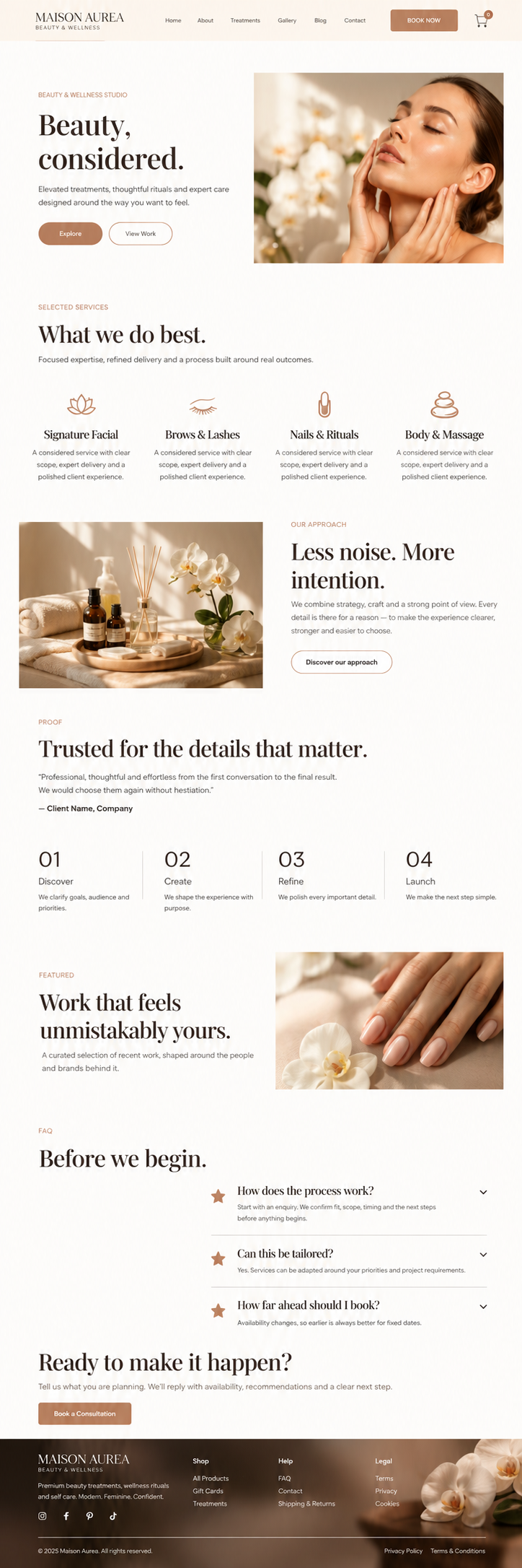 MAISON AUREA — Luxury Beauty & Wellness Elementor Website Pack - Image 2