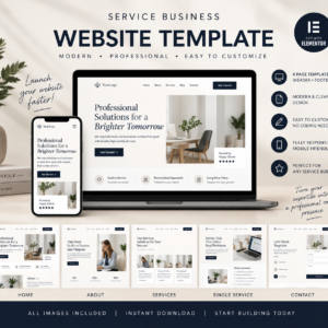Professional Service Business Elementor Website Template